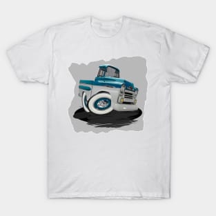 1958 Chevy Apache Pickup - Cartoon Style T-Shirt